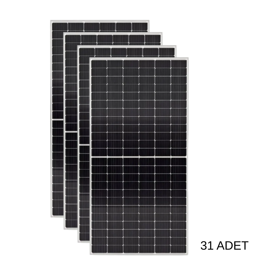 TommaTech 595 W Half-Cut TOPCon Multi Busbar Güneş Paneli 31 Adet / 1 Palet