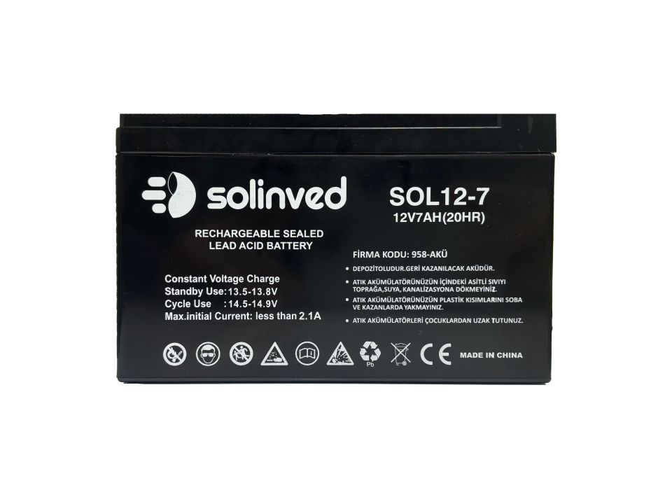 12V 7AH Ups Ve Alarm Aküsü