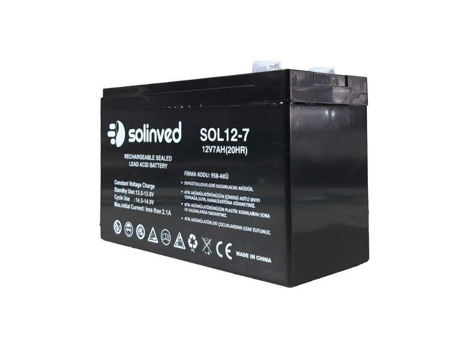 12V 7AH Ups Ve Alarm Aküsü