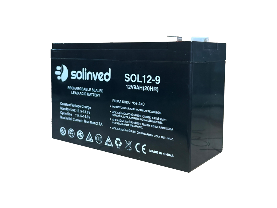 12V 9AH Ups Ve Alarm Aküsü