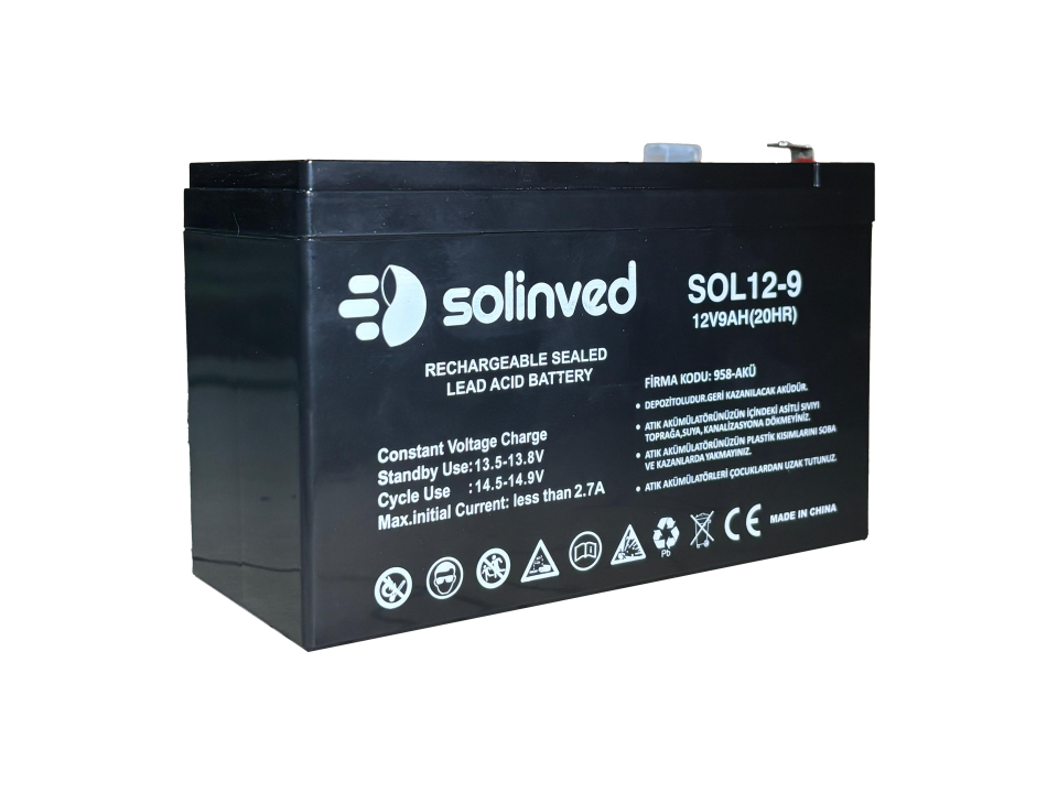 12V 9AH Ups Ve Alarm Aküsü