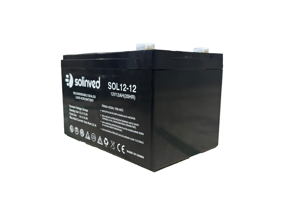 12V 12AH Ups Ve Alarm Aküsü