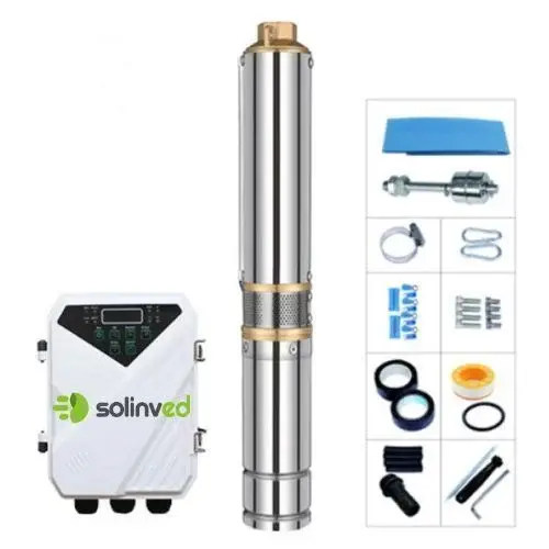 Premium DC Pompa 4 İnç 110 Volt 1300 Watt 6.5 Ton HMAX: 112 mt Outlet: 1,25