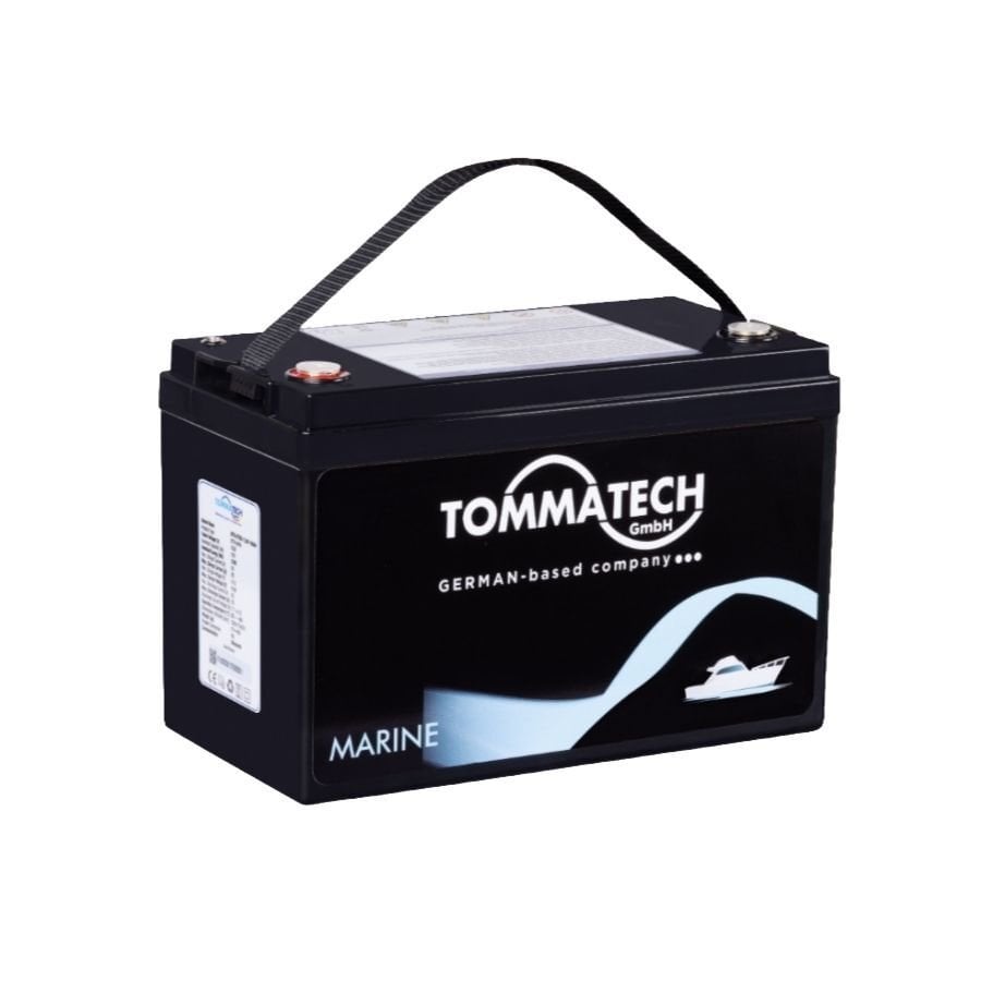 TommaTech 12.8 V 100 AH Marin Bluetooth Lityum Batarya 8000 Cycle