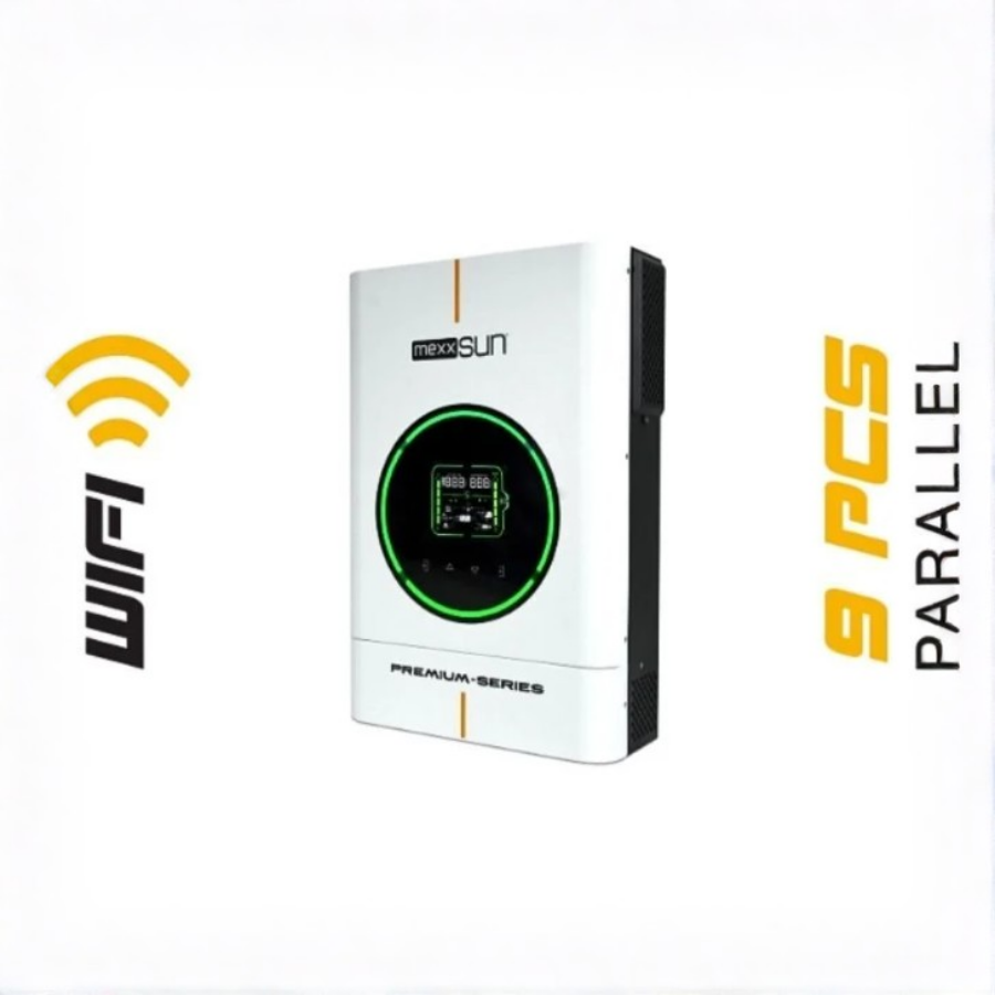 Mexxsun Premium 6kW 48V Mppt Tam Sinüs Akıllı İnverter (Paralel /Wi-Fi/ Dual Output)