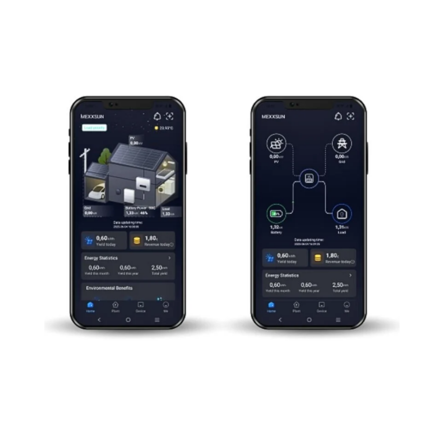 Mexxsun Premium 24V 4kW Tam Sinüs Akıllı İnverter (Wi-Fi/ Dual Output)