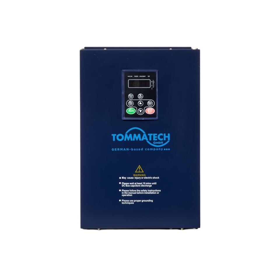 TommaTech 22 kW 900VDC 3 Faz/380VAC LED Ekran Sulama Pompası İnverteri