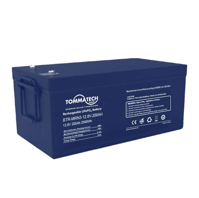 TommaTech ABS+PC Kasa 25.6V-200AH Marine Batarya