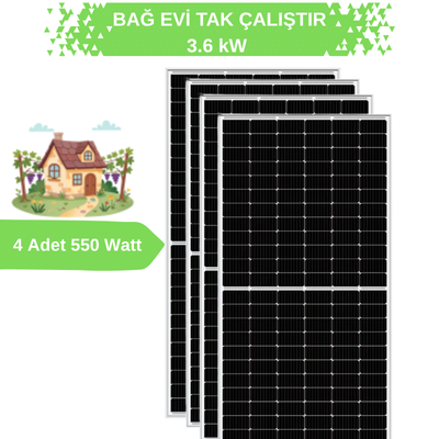 3.6 kW Bağ Evi Paketi Eko Sistem
