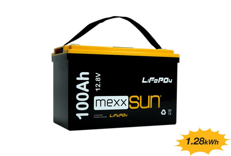 MEXXSUN Lityum Akü 12,8V 100Ah (LiFePO4) 1280Wh