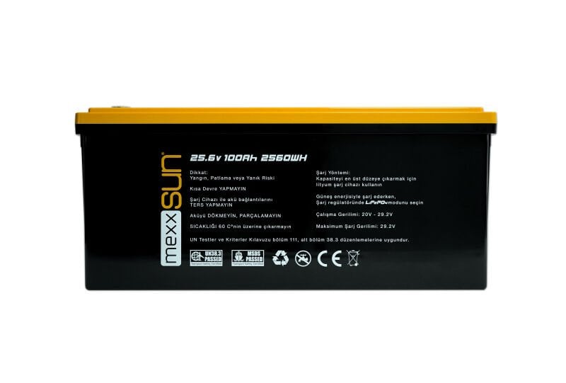 MEXXSUN Lityum Akü 25,6V 100Ah (LiFePo4) 2560Wh