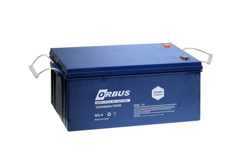 Orbus 12 V 200 Amper Derin Döngü Karbon Jel Akü
