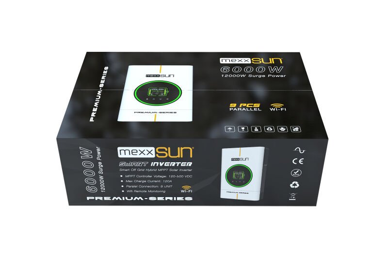 MEXX-P6kW - Premium 48V 6kW (Paralel /Wi-Fi/ Dual Output)