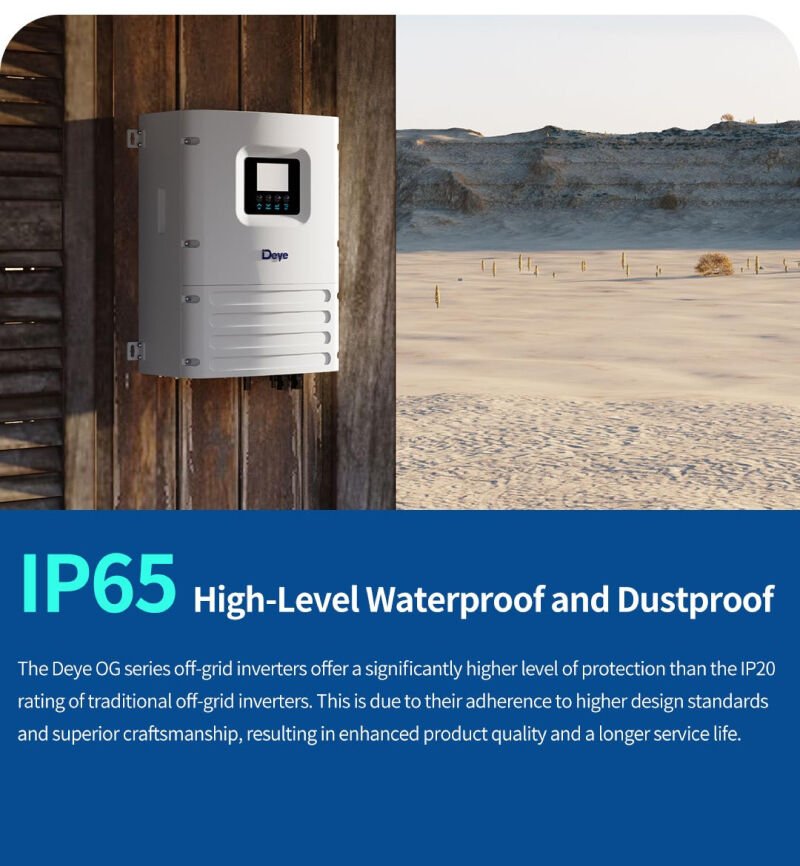 DEYE 6KW Tam Sinüs Akıllı Off-Grid 48V (IP65)