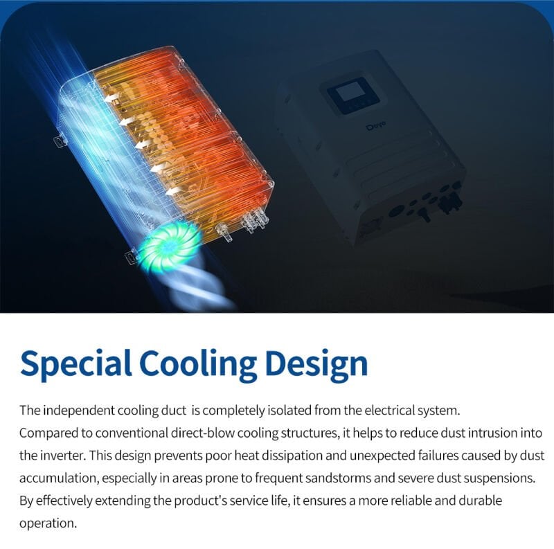 DEYE 6KW Tam Sinüs Akıllı Off-Grid 48V (IP65)