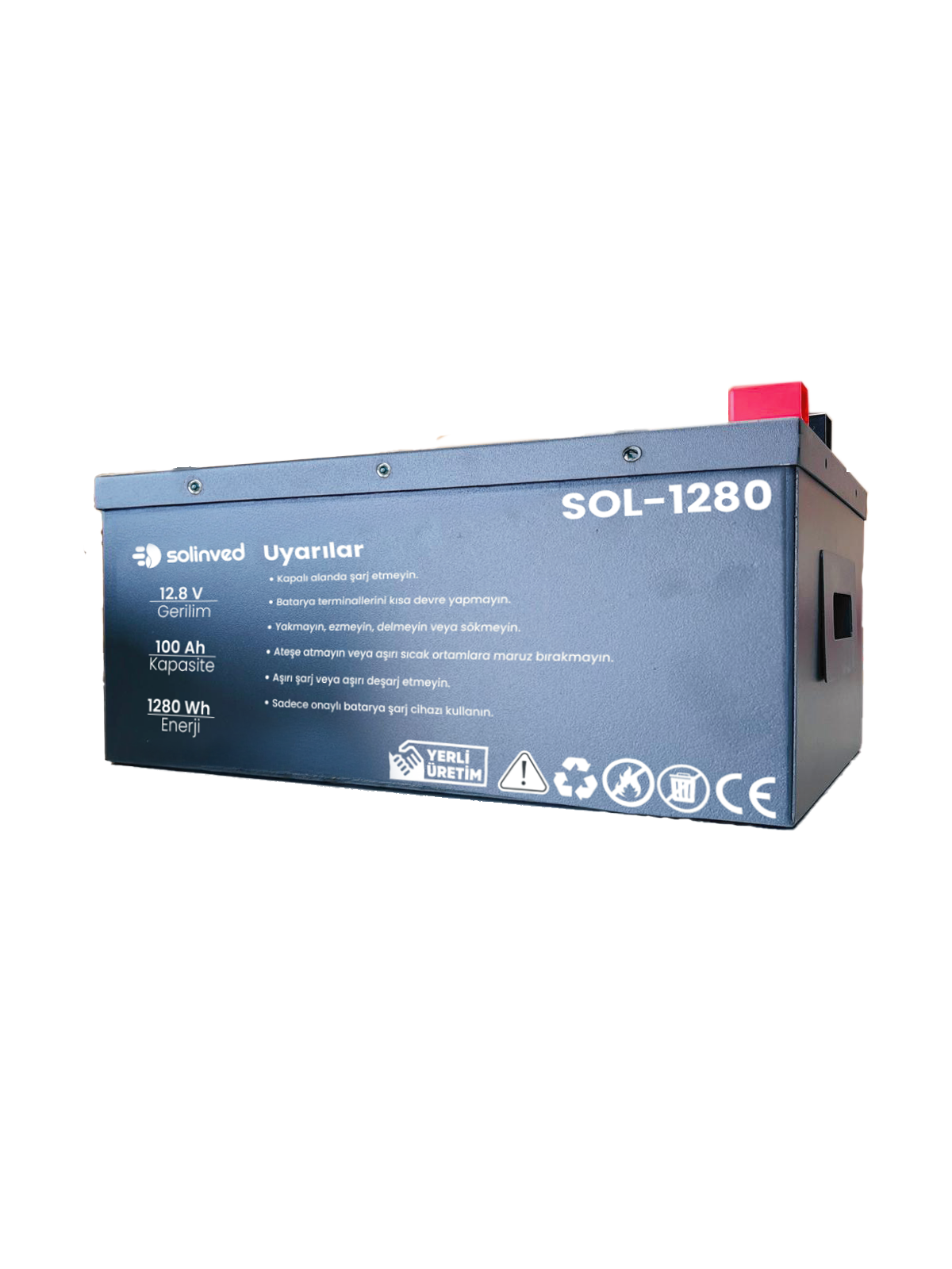 12.8 V 100Ah Lityum Akü