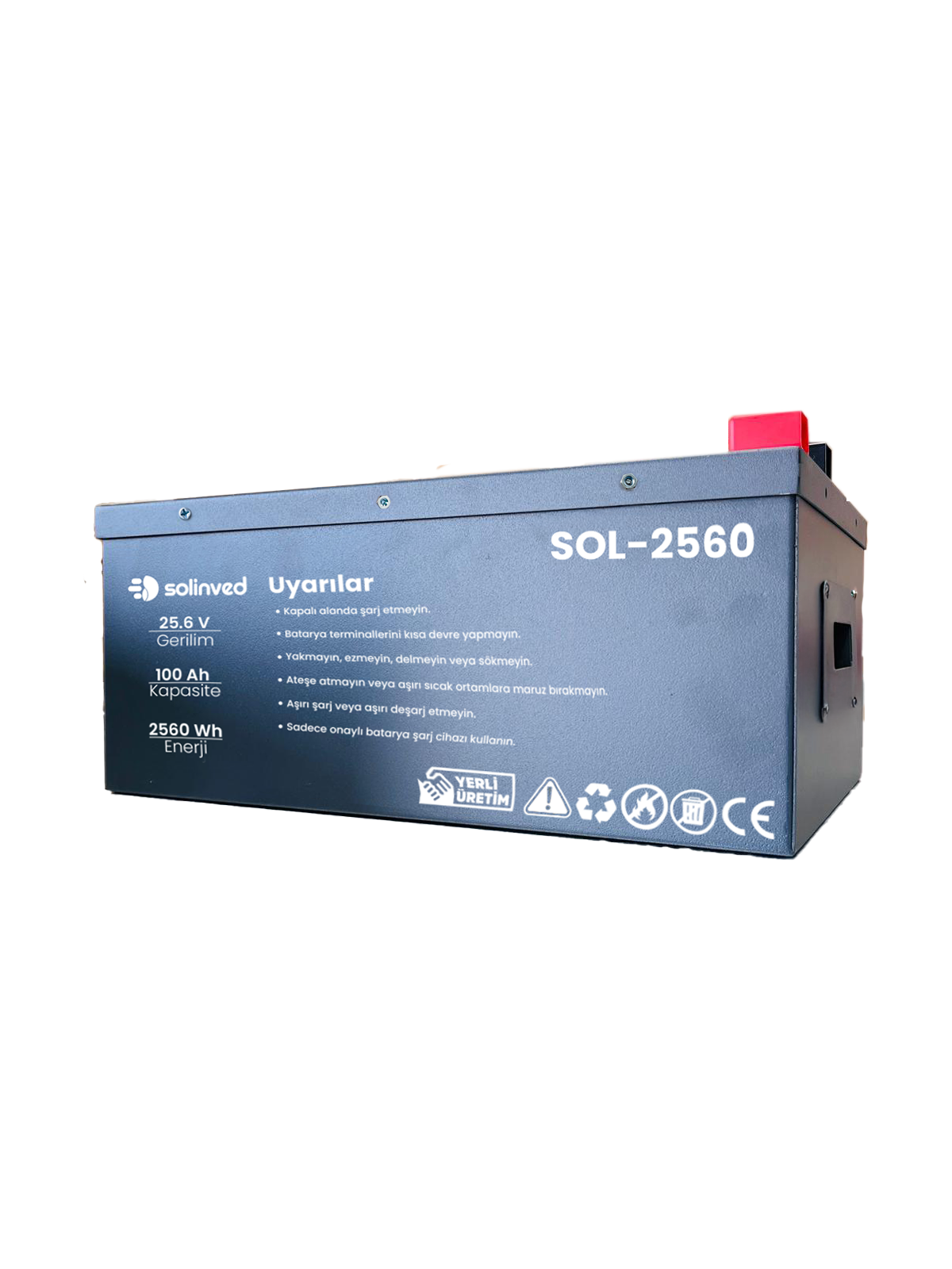 25.6 V 100Ah Lityum Akü