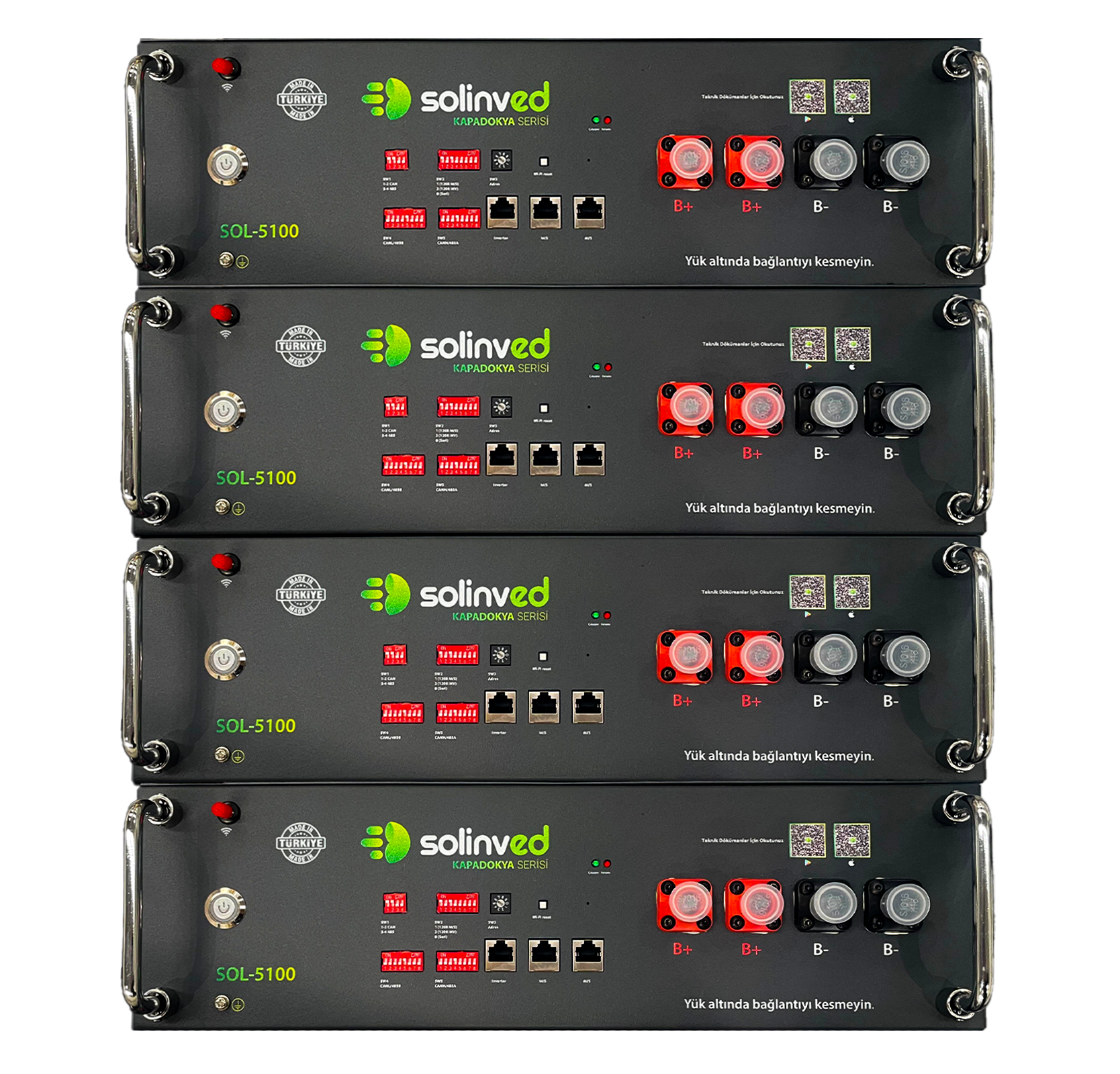 5,1 KWh 100Ah HV Kapadokya Serisi Lityum Akü